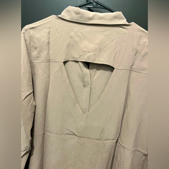 Chaser Sheer Collared Button-up with Cut-out Back… - Picture 8 of 8